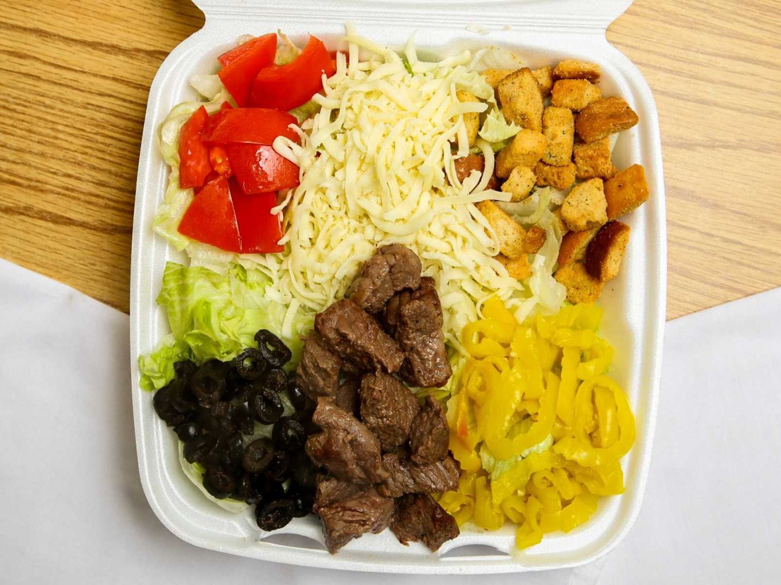 Order Steak Salad food online from Jimmy Zs store, Houston on bringmethat.com