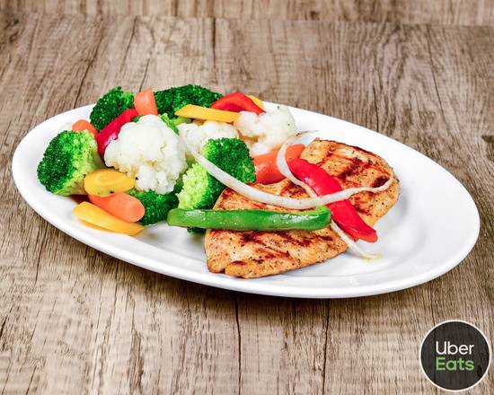 Order Steamed Vegetables with Grilled Chicken Breasts food online from Quisqueya Deli & Market store, Danbury on bringmethat.com