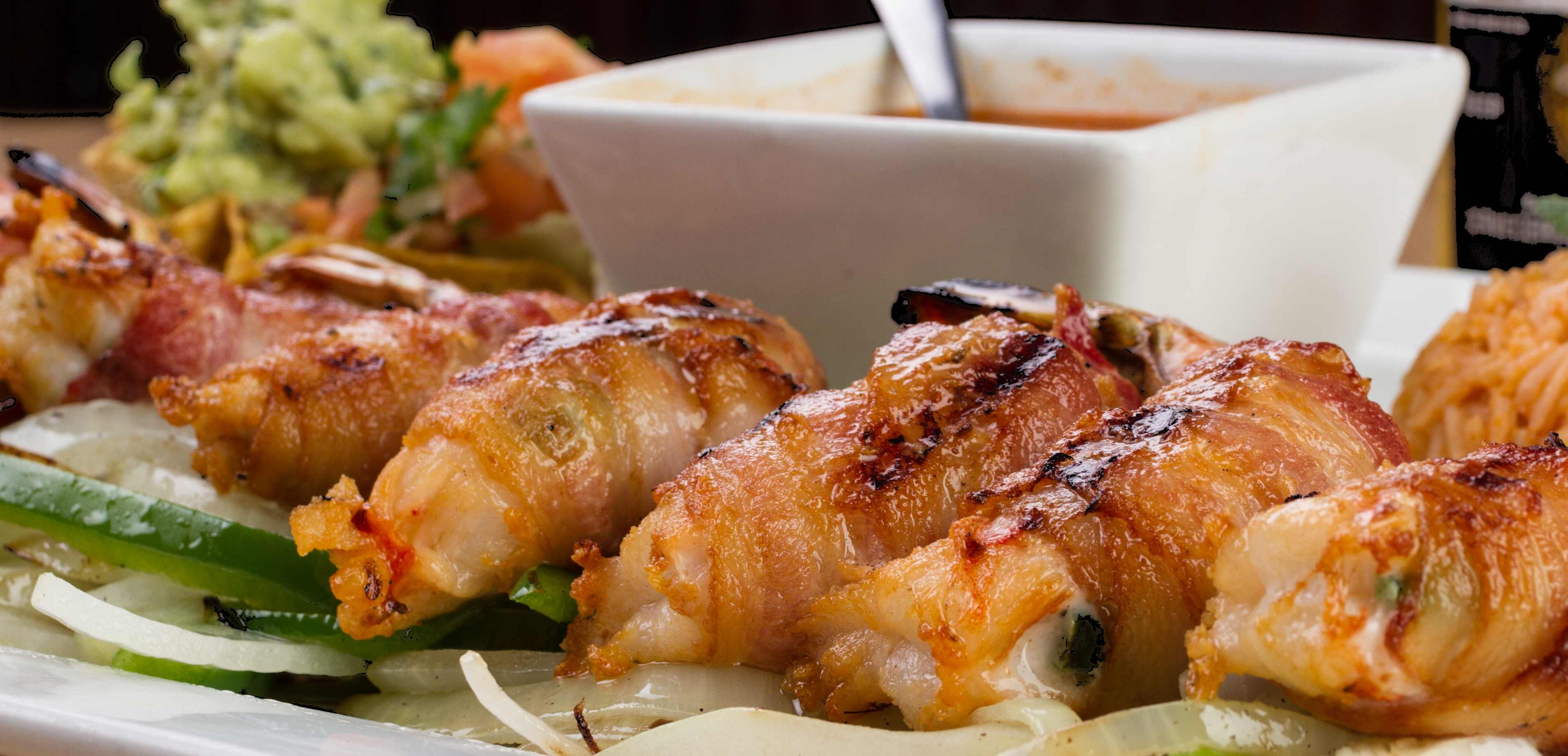 Order Bacon Wrapped Camarones food online from Taqueria Mexico store, Hoover on bringmethat.com