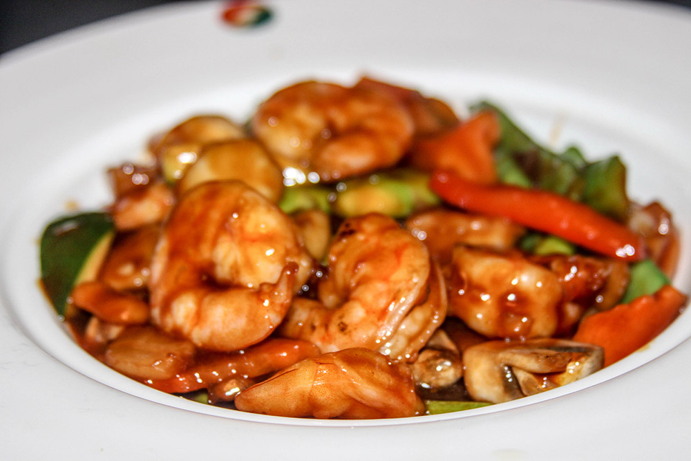 Order 107. Shrimp with Hot Garlic Sauce(Spicy) food online from Chen's Yummy House store, Dumont on bringmethat.com