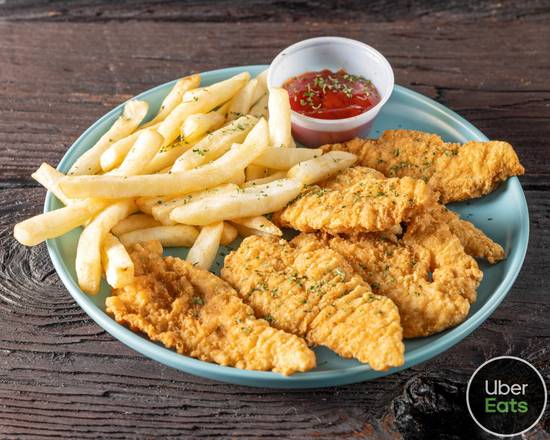 Order Chicken Tenders (6 pcs) with Fries food online from Papa Seafood store, Paterson on bringmethat.com
