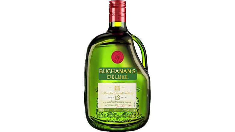 Order Buchanans Deluxe Aged 12 Years Blended Scotch Whisky food online from Waldi Discount Liquor store, Ansonia on bringmethat.com