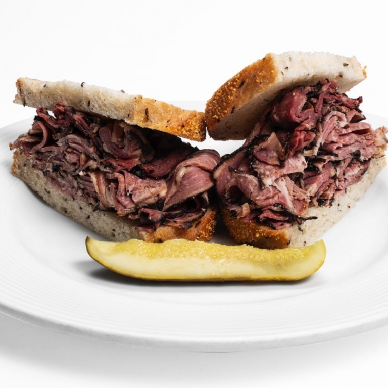 Order Hot Pastrami Sandwich food online from Horseless Carriage store, North Hills on bringmethat.com