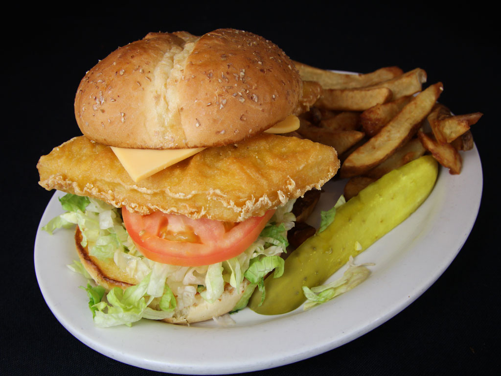 Order Fish Sandwich and Fries food online from The Thurman Cafe store, Columbus on bringmethat.com