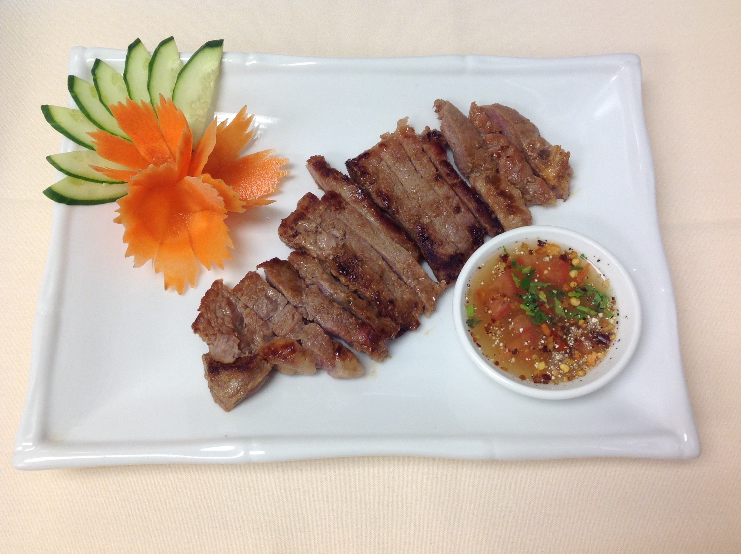 Order 49. Thai Steak food online from Nine classic thai cuisine store, Chicago on bringmethat.com