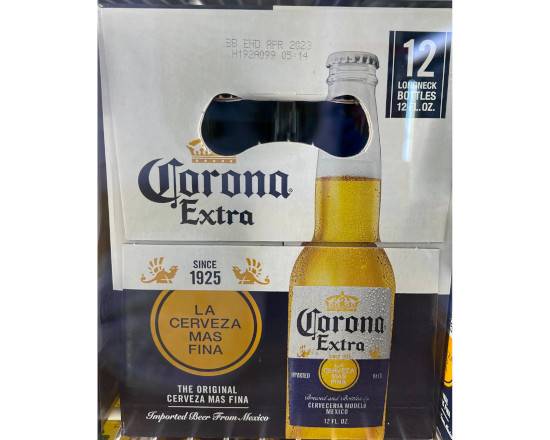 Order Corona, 12pk-12oz bottle beer (4.5% ABV) food online from Starfox Liquor store, Champaign on bringmethat.com