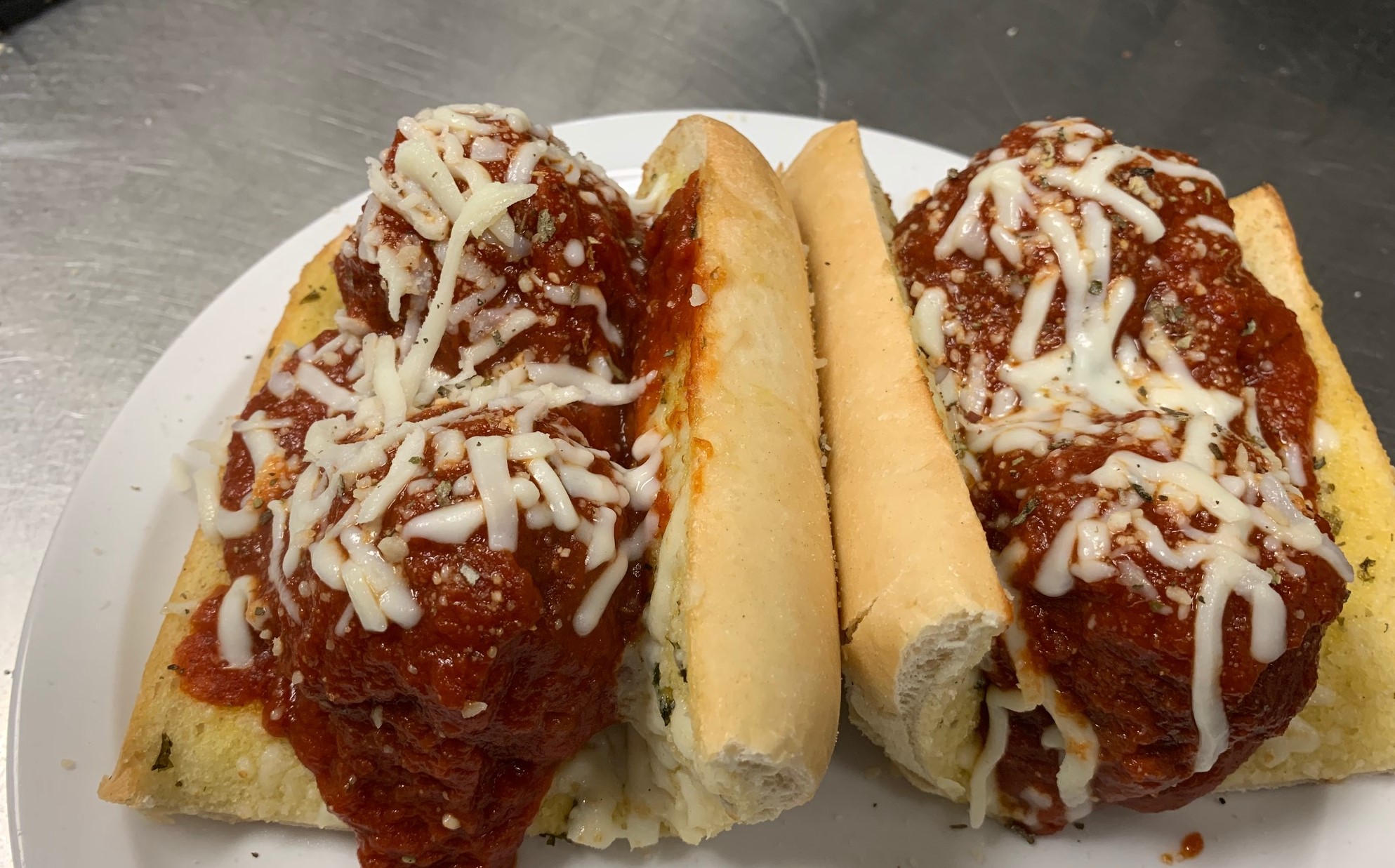 Order Meatball Sandwich food online from Pioneer Pizza store, Oregon City on bringmethat.com