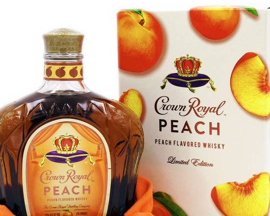 Order Crown Royal Peach 750 ML food online from Plaza Liquor store, Jurupa Valley on bringmethat.com