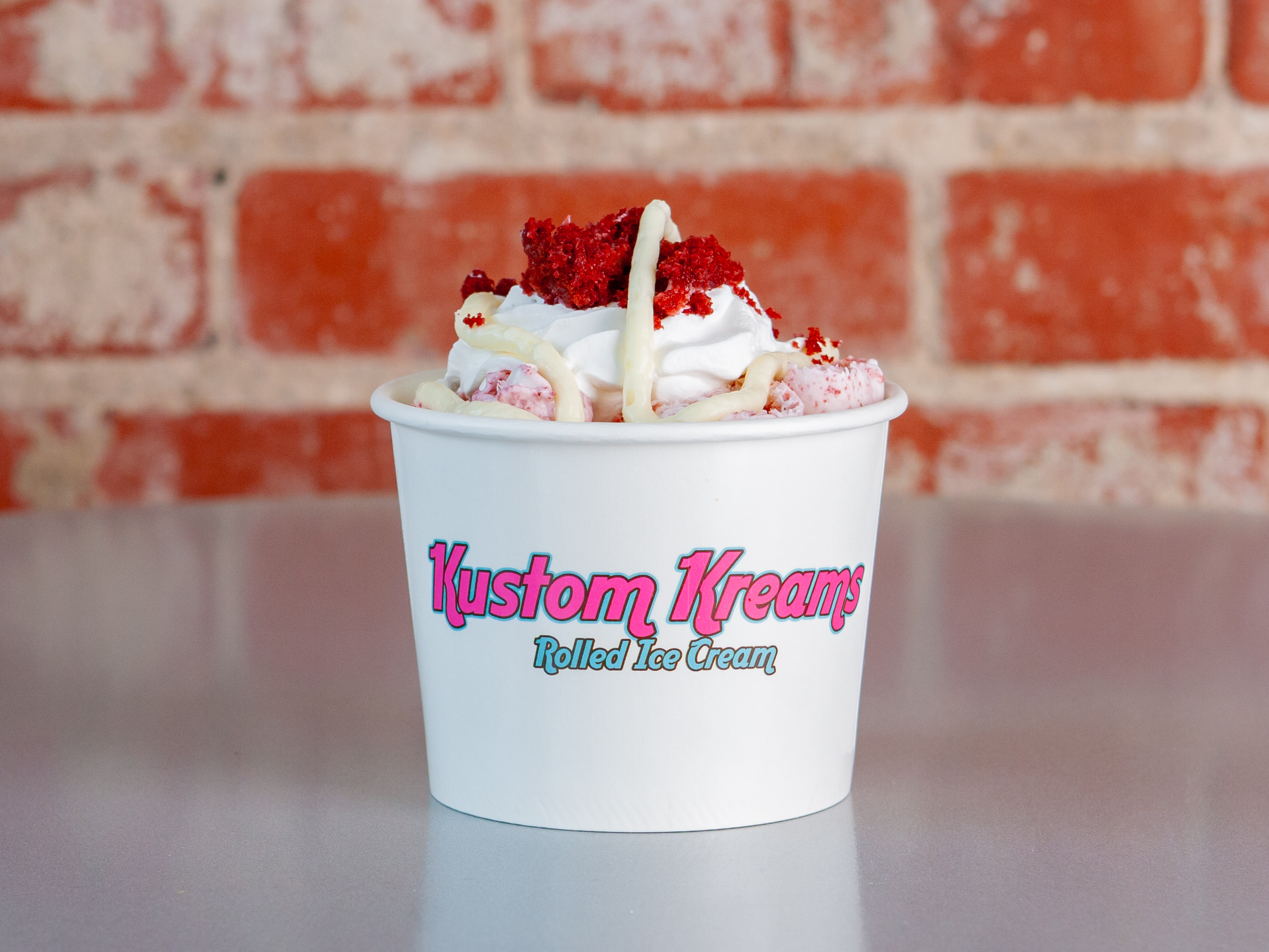 Order Red Velvet  food online from Kustom Kreams Rolled Ice Cream store, Huntington on bringmethat.com