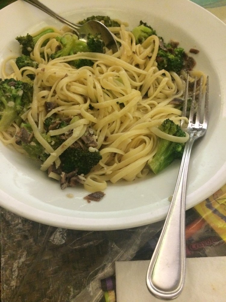 Order 6. Eggplant, Broccoli and Linguini Combo food online from Piccolo store, Bellmore on bringmethat.com