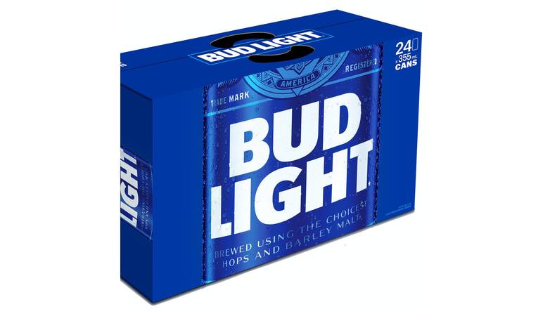 Order Bud Light Beer  Cans  - Pack Of 24 food online from Waldi Discount Liquor store, Ansonia on bringmethat.com