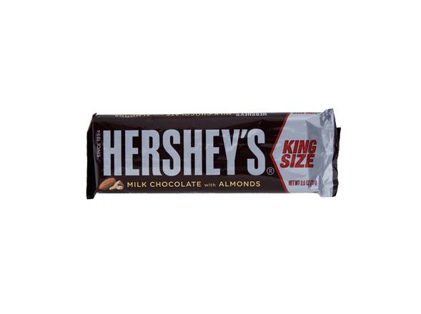 Order Hershey's Milk Chocolate Bars With Almonds - King Size, 2.6oz food online from Loma Mini Market store, Long Beach on bringmethat.com