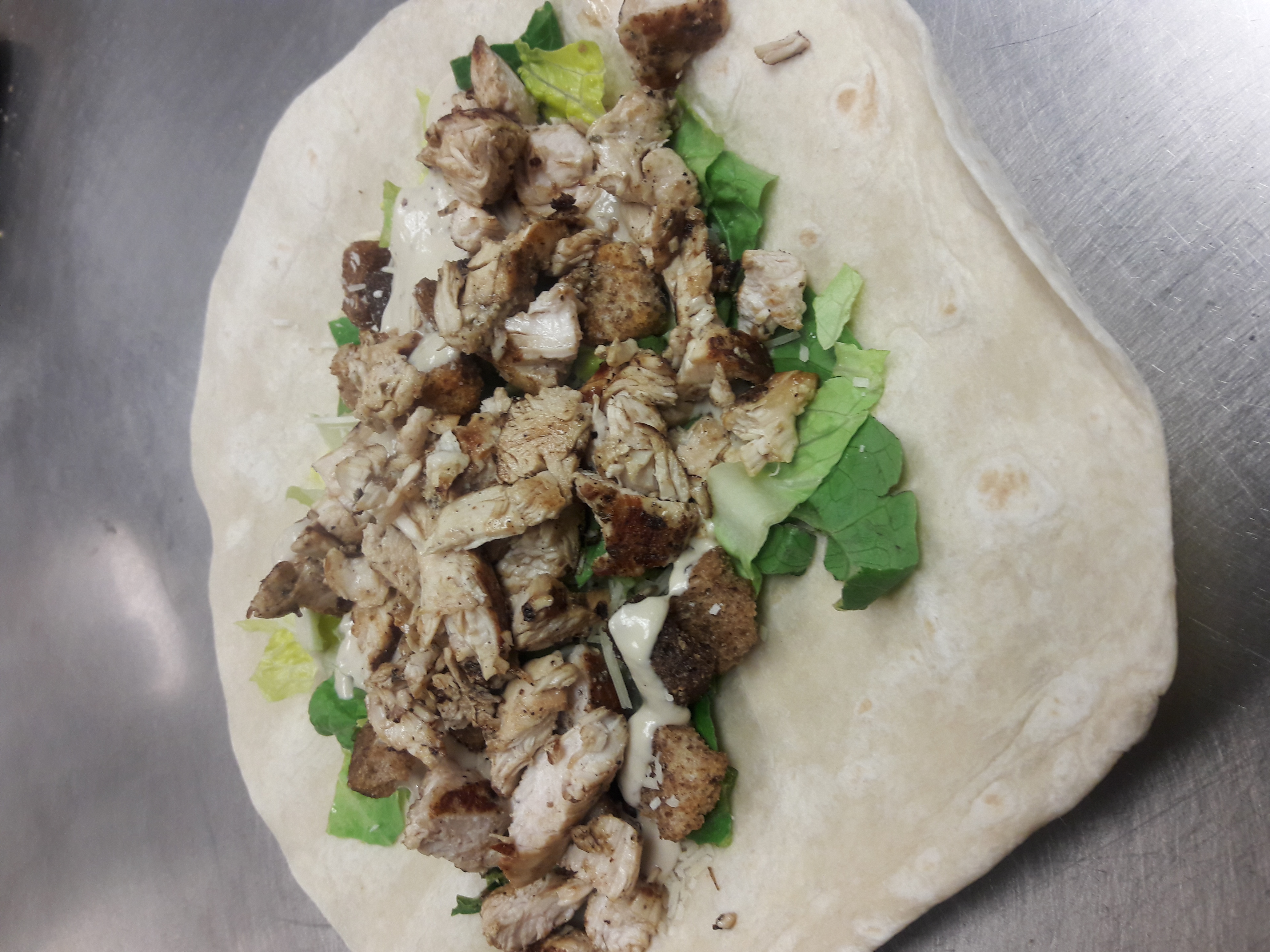 Order Chicken Caesar Wrap food online from D&D Pizza & Subs store, Watertown on bringmethat.com