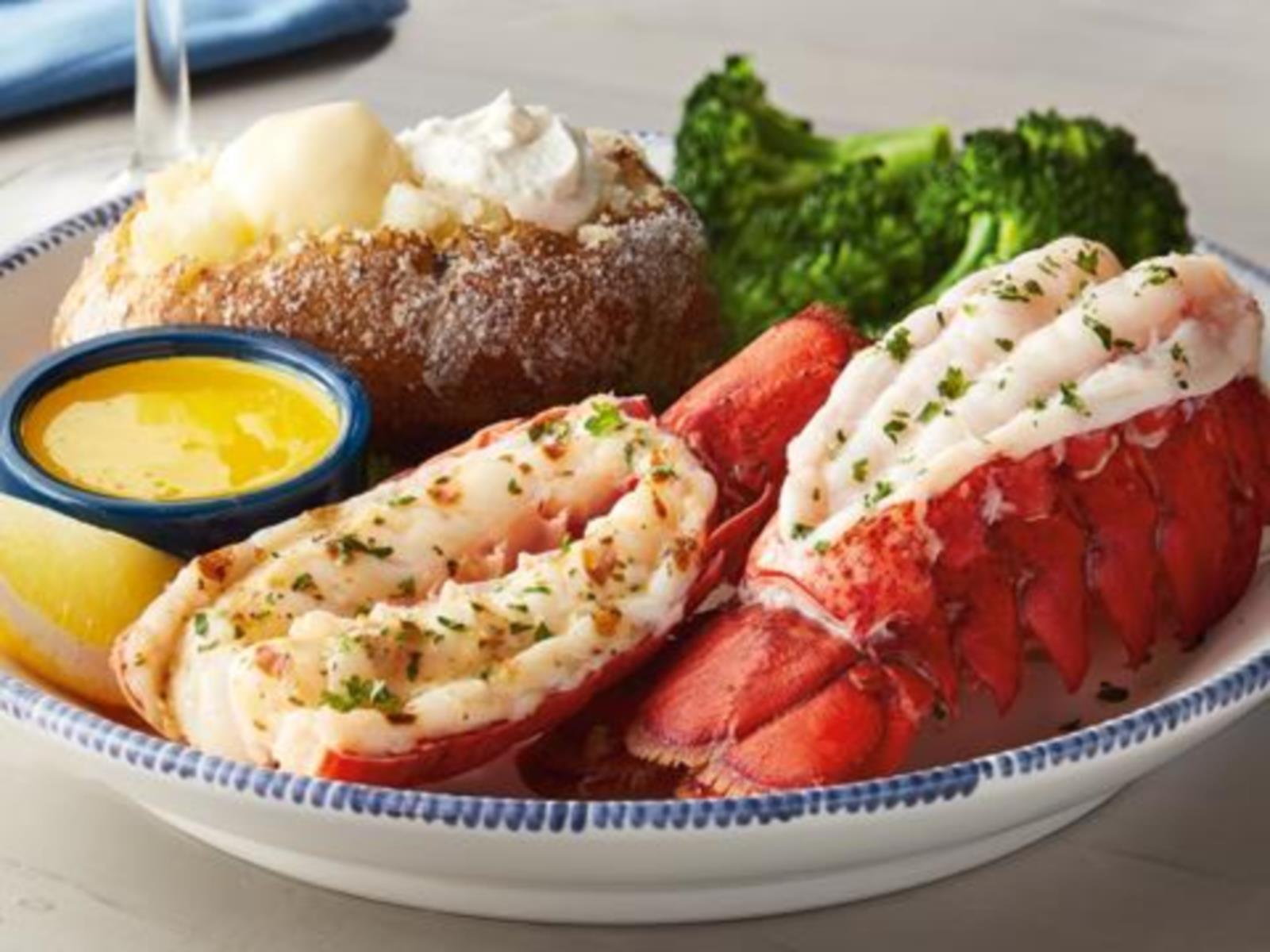 Order New! Maine Lobster Tail Duo food online from Red Lobster store, Lima on bringmethat.com