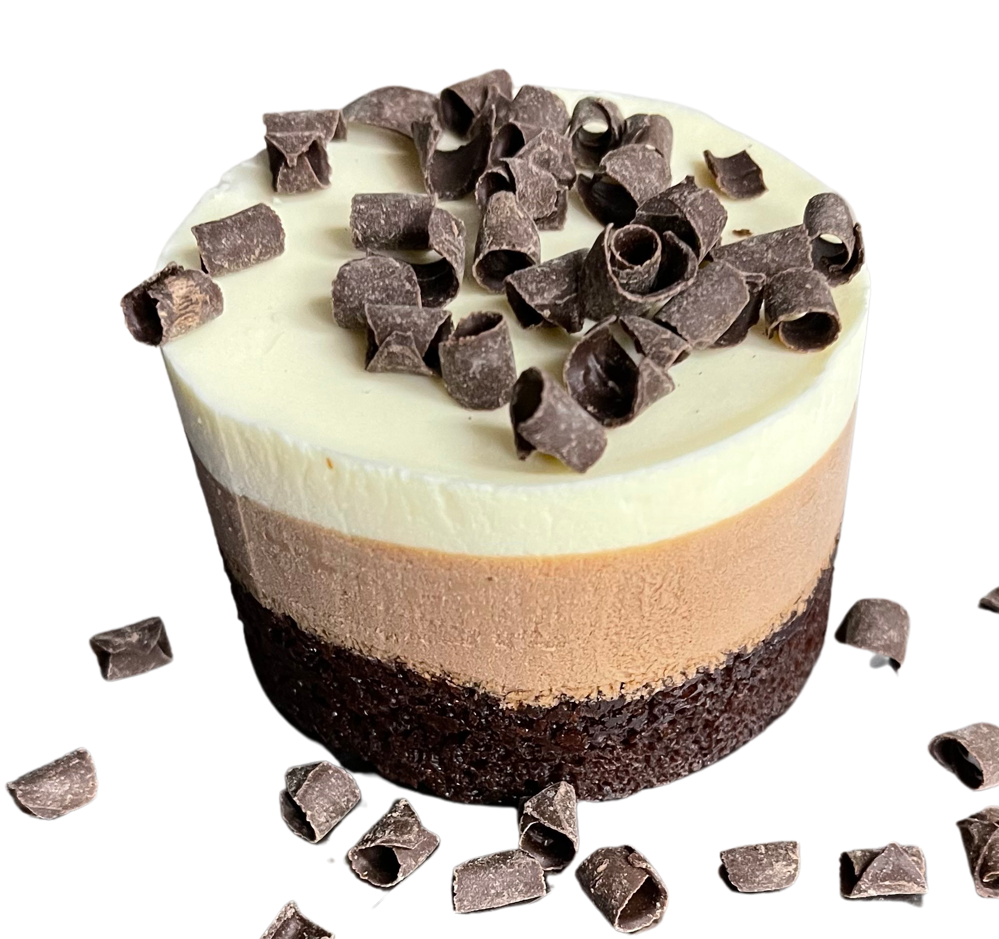 Order Triple Layer Chocolate Mousse Cake food online from Ameci Pizza & Pasta store, Thousand Oaks on bringmethat.com