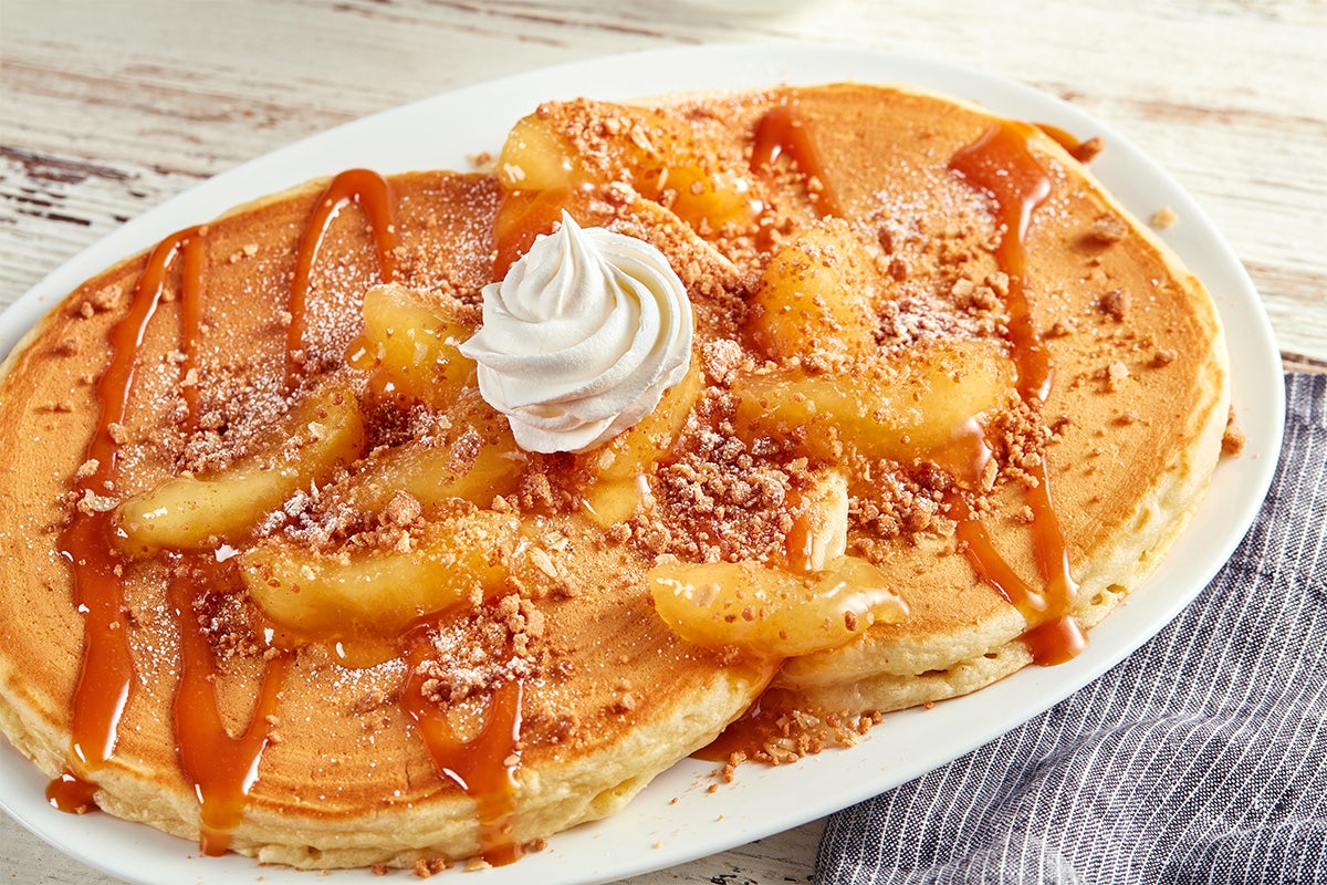 Order Apple Streusel Pancake food online from Huddle House store, Cairo on bringmethat.com