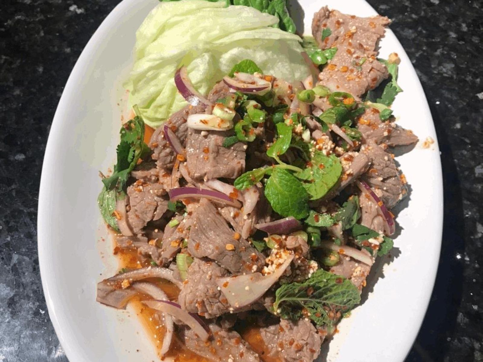 Order Y5 Nam Tok food online from Thai Spice Restaurant store, Houston on bringmethat.com