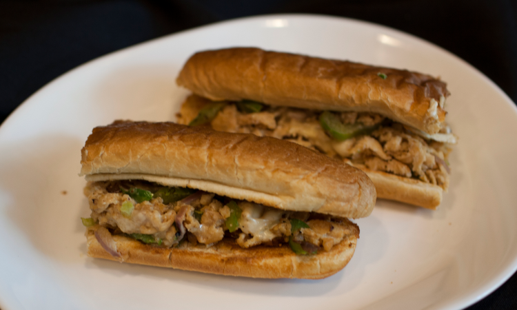 Order Chicken Cheesesteak - 12" food online from Baddpizza store, Falls Church on bringmethat.com