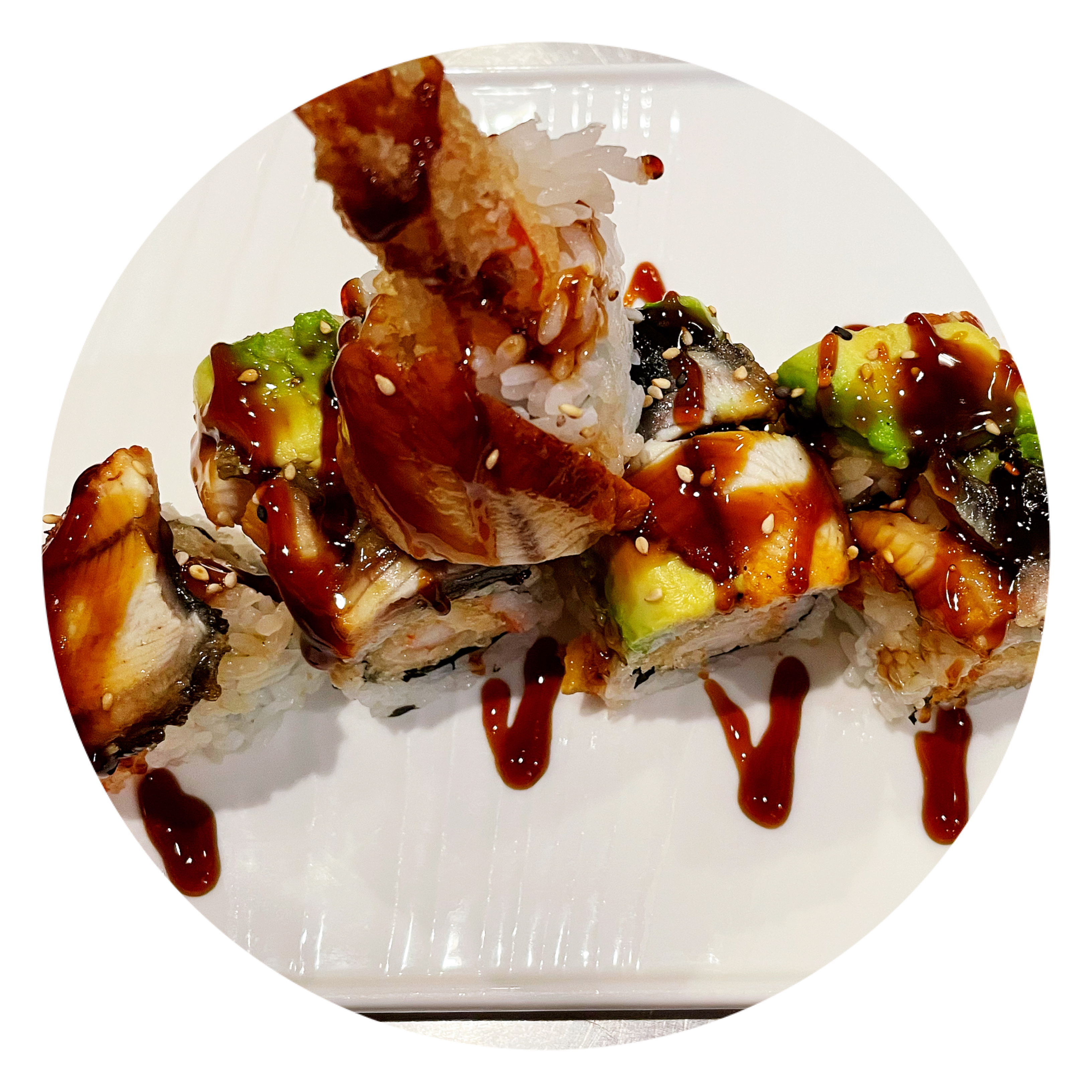 Order Dragon Maki  food online from Irashai Sushi and Teriyaki store, Boston on bringmethat.com