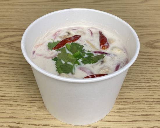 Order Tom Kha Soup food online from Plumeria Thai Cafe store, Las Vegas on bringmethat.com