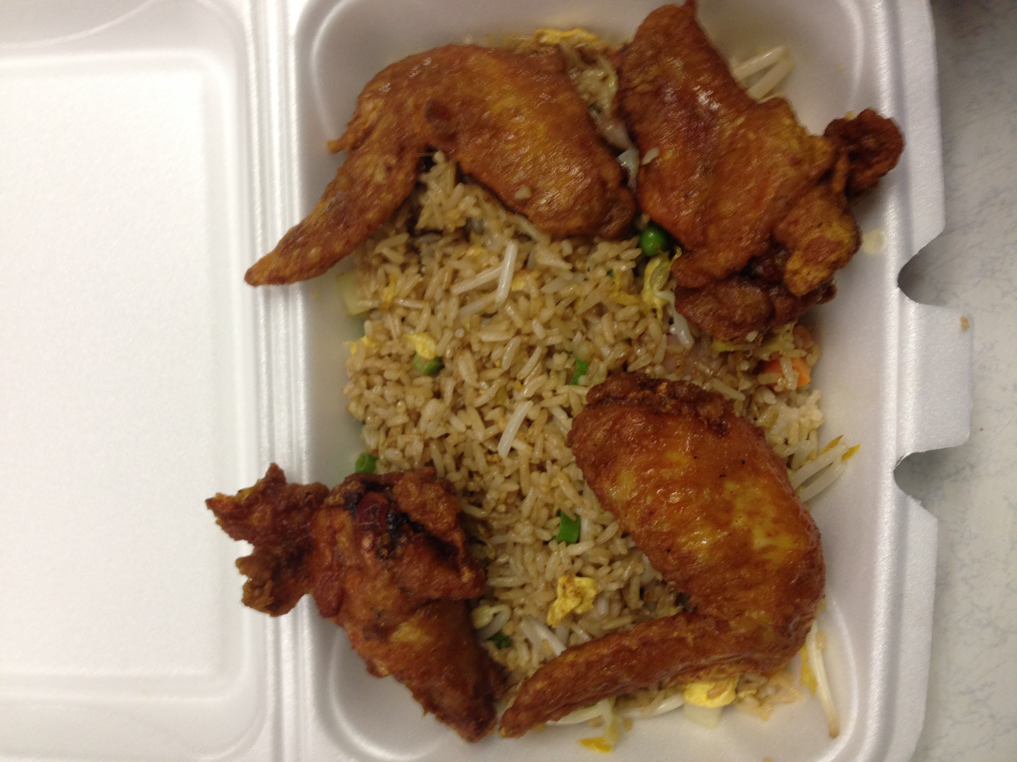 Order Fried Rice with 4 Chicken Wings food online from Hunan Garden store, Houston on bringmethat.com