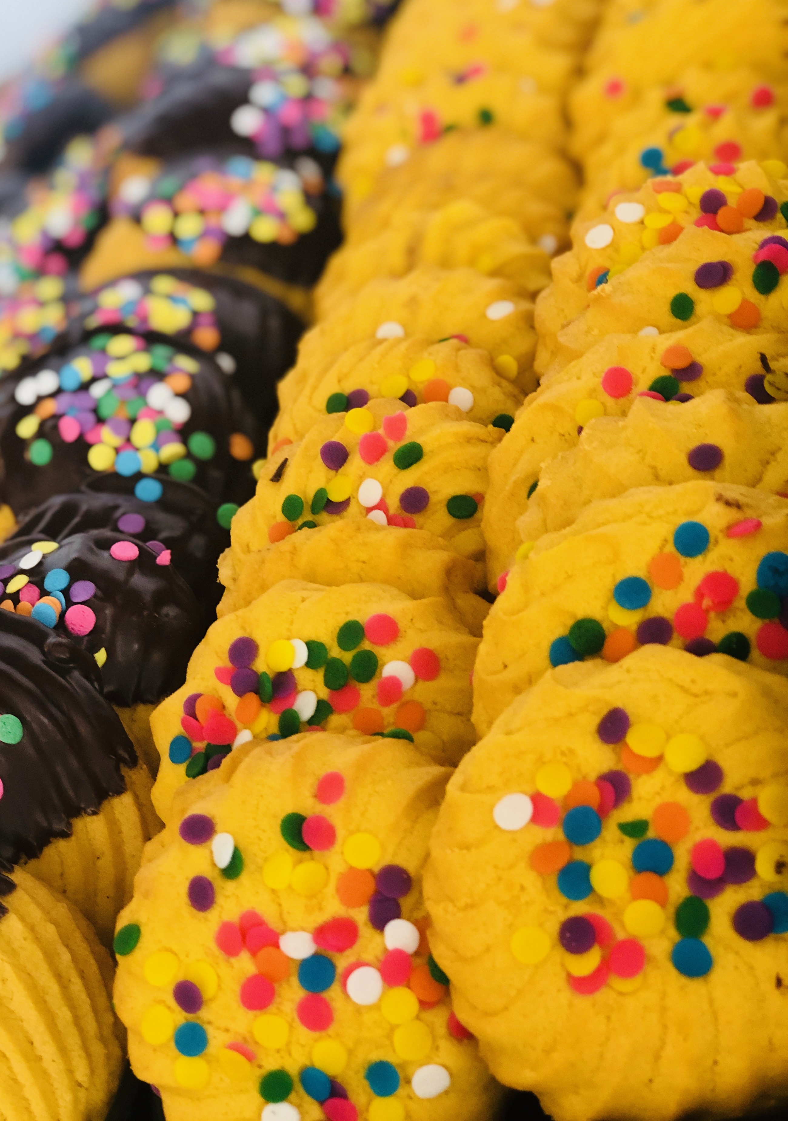 Order Butter  with Sprinkles Cookies Dozen food online from French Pastry Bakery store, Orange on bringmethat.com
