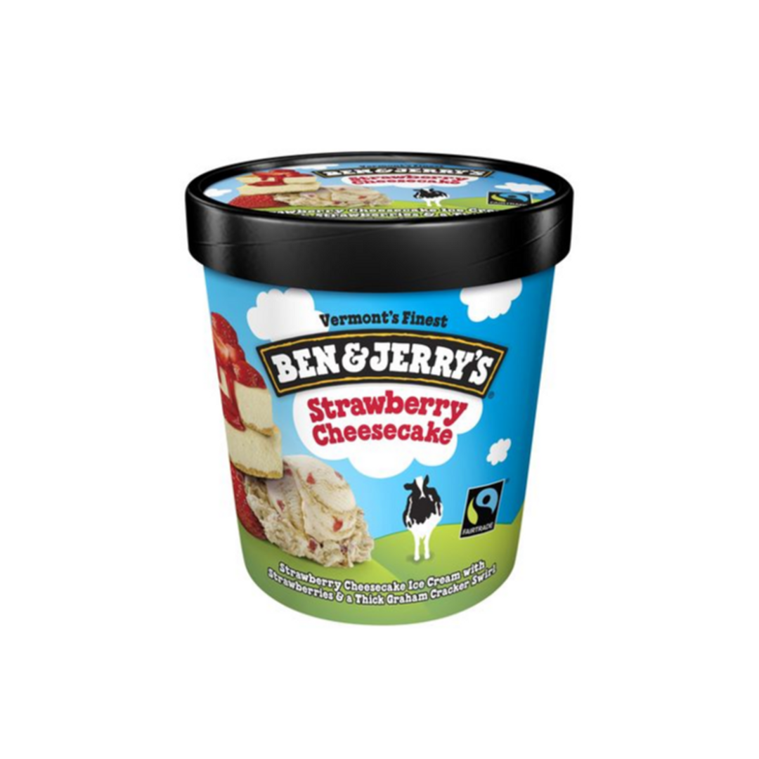 Order Ben & Jerry's Strawberry Cheesecake Pint food online from Rebel store, Las Vegas on bringmethat.com