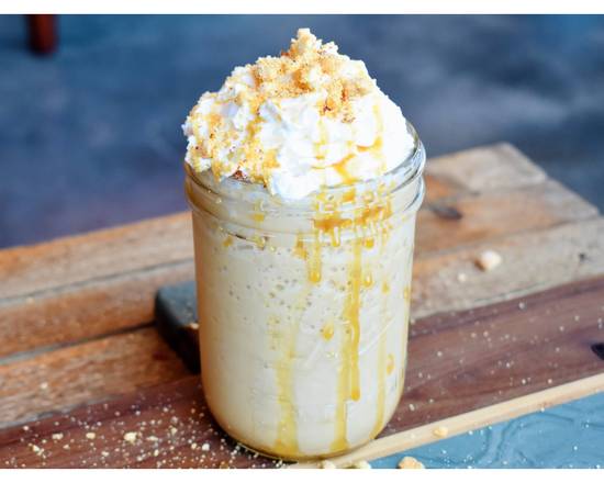 Order Salted Caramel and Peanut Frappe food online from Hugo Coffee Shop store, Park City on bringmethat.com