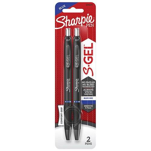 Order Sharpie S-GEL 0.7MM Gel Pens Medium Point Blue - 2.0 ea food online from Walgreens store, Frankfort on bringmethat.com