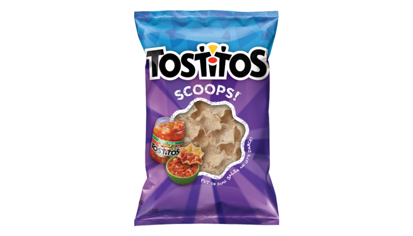 Order Tostitos Scoops Tortilla Chips 10 oz Bag food online from Rancho Liquor store, Thousand Oaks on bringmethat.com