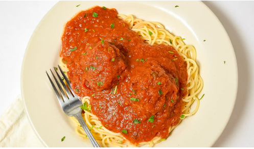 Order Spaghetti and Meatballs food online from Zaros Cafe store, Huntington Station on bringmethat.com