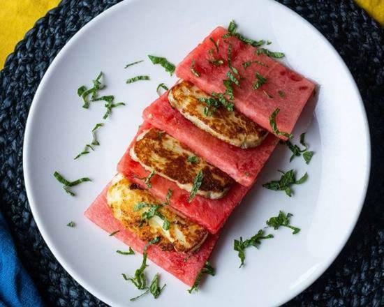 Order Grilled Halloumi Cheese + Watermelon food online from Open Sesame - West Hollywood store, Los Angeles on bringmethat.com