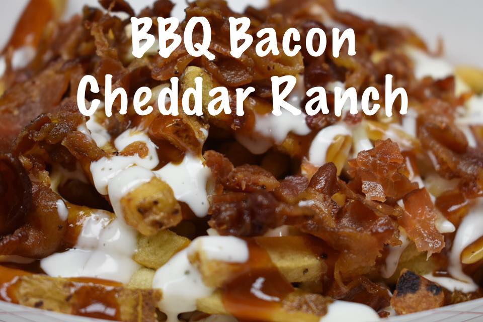 Order BBQ Bacon Cheddar Ranch Fries food online from Booyah Burgers store, Wyoming on bringmethat.com