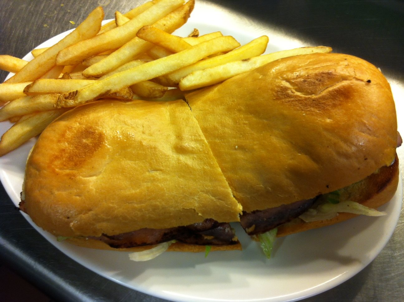 Order Fried Pork Sandwich food online from The Roasting Oven store, Fort Mill on bringmethat.com