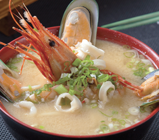 Order SEAFOOD MISO SOUP food online from Crazy Rockn Sushi store, Los Angeles on bringmethat.com