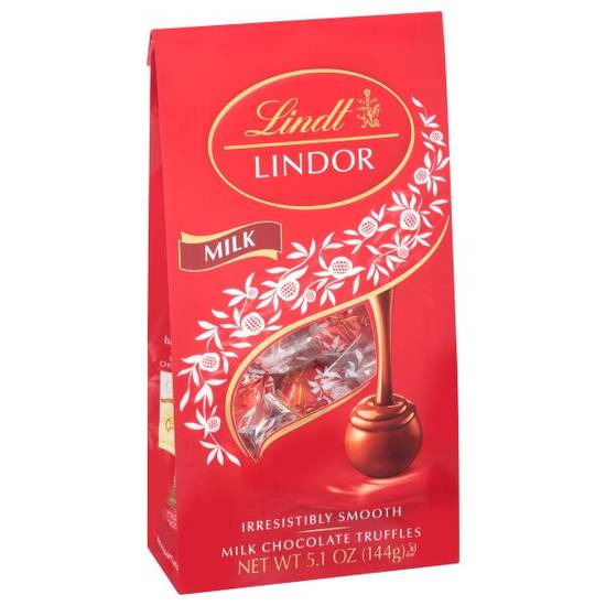 Order Lindt LINDOR Milk Chocolate Truffles, Chocolates with Smooth, Melting Truffle Center, 5.1 oz. Bag food online from Cvs store, AURORA on bringmethat.com