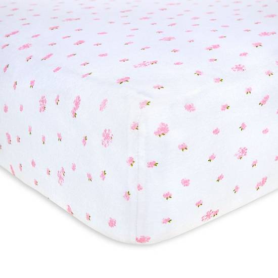 Order Burt's Bees Baby® Butterfly Garden Organic Cotton Fitted Crib Sheet in Blossom food online from Bed Bath & Beyond store, Lancaster on bringmethat.com