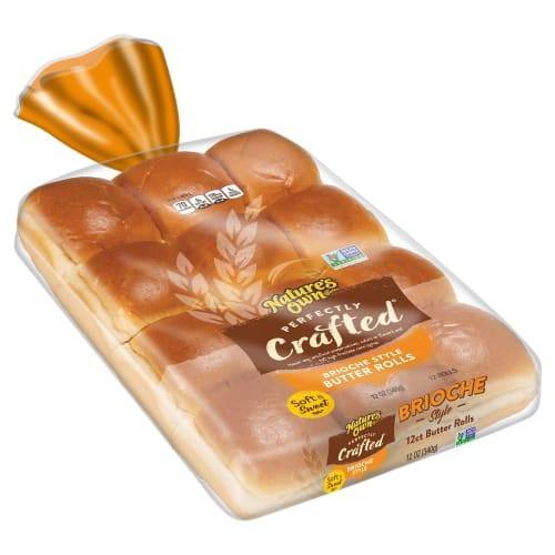 Order Nature's Own · Perfectly Crafted Brioche Style Butter Rolls (12 x 1 oz) food online from United Supermarkets store, Plainview on bringmethat.com