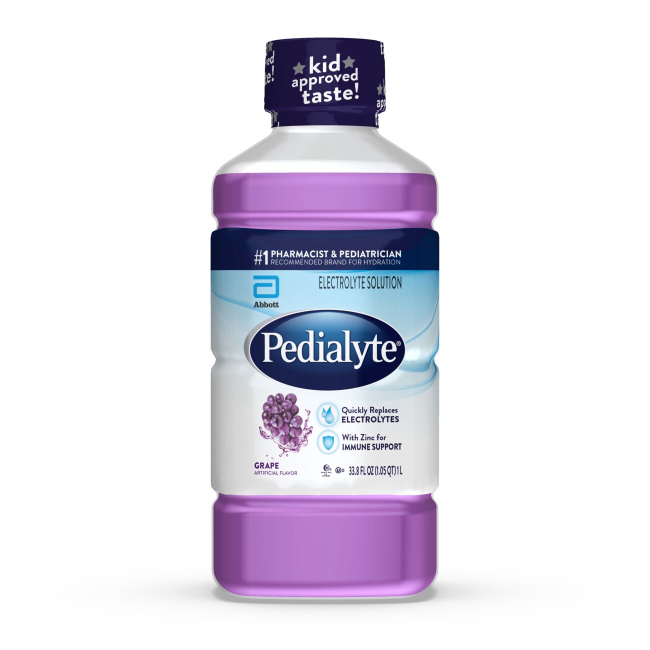 Order Pedialyte Electrolyte Solution, Grape - 33.8 fl oz food online from Rite Aid store, PAULSBORO on bringmethat.com