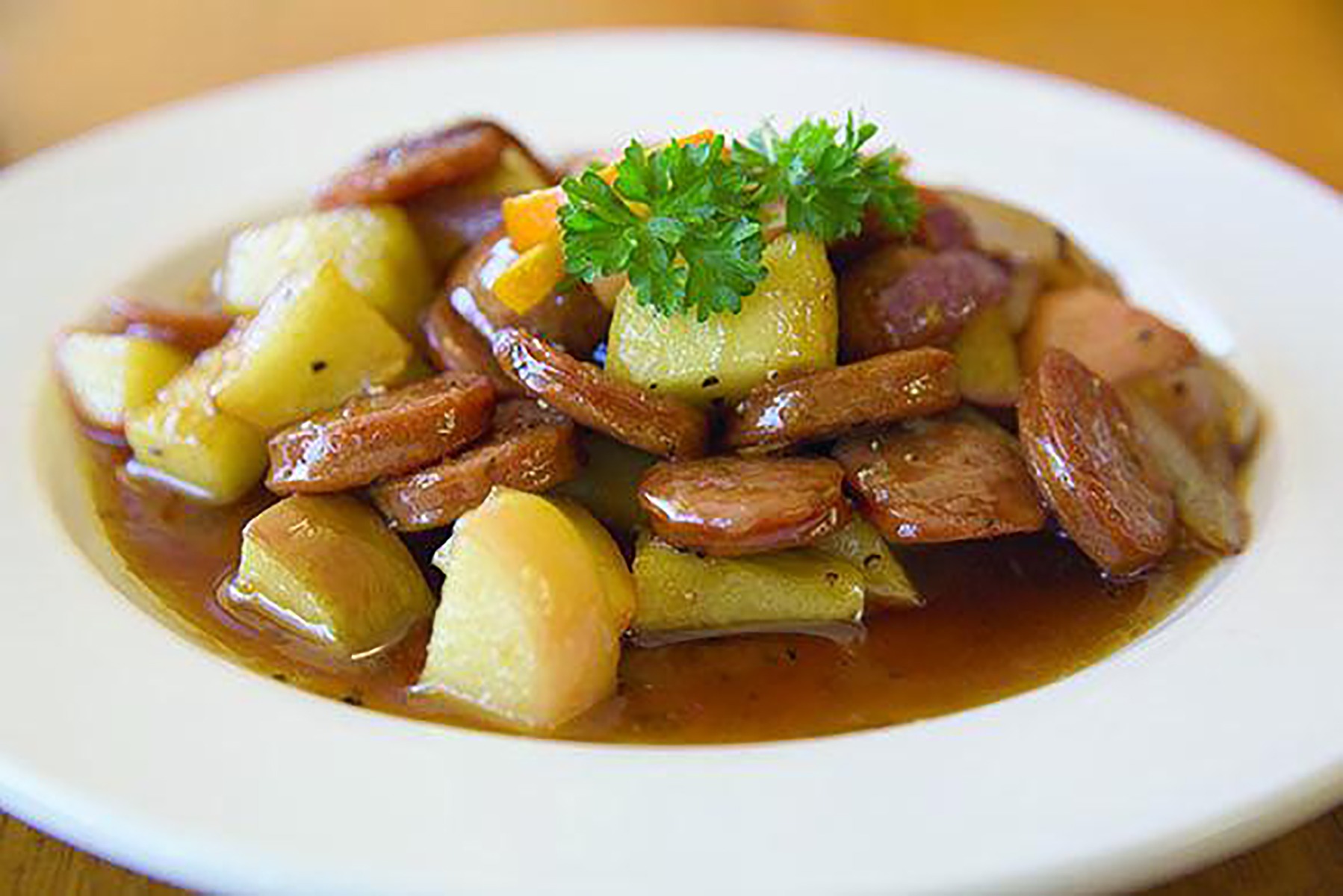Order Apples & Sausage food online from Cafe Berlin store, Columbia on bringmethat.com