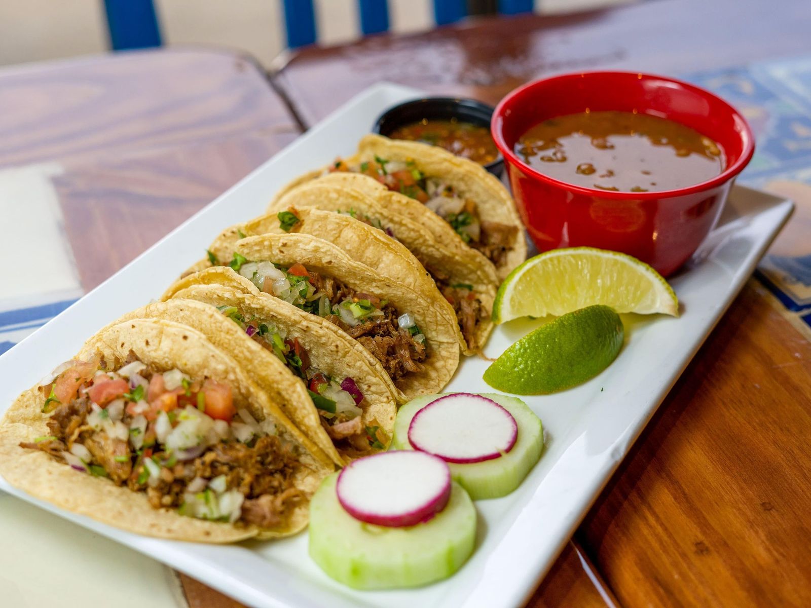 Order Tacos de Carnitas food online from Hacienda San Miguel - Mobile store, Mobile on bringmethat.com