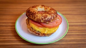 Order Deluxe Bagel food online from Zebra House Coffee store, San Clemente on bringmethat.com