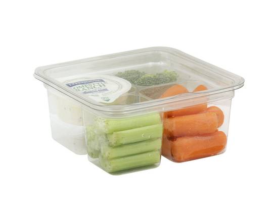 Order Broccoli Carrots & Celery with Ranch Dip (1 package) food online from Albertsons Express store, Fort Worth on bringmethat.com
