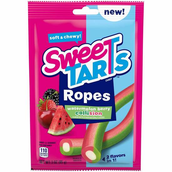 Order Sweet Tarts Ropes - Watermelon Berry Collision food online from IV Deli Mart store, Goleta on bringmethat.com