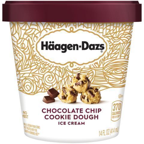 Order Haagen Dazs Chocolate Chip Cookie Dough 14oz food online from 7-Eleven store, Manorville on bringmethat.com