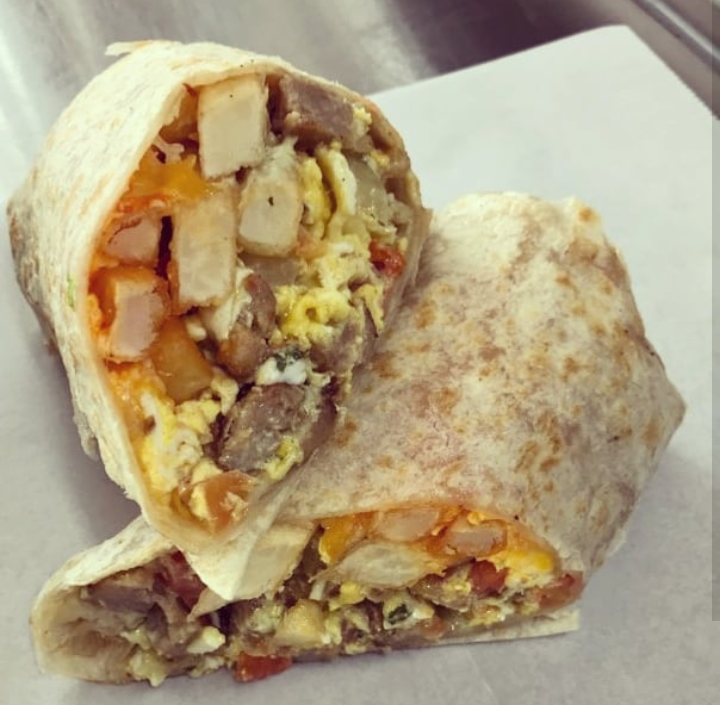 Order Hangover Breakfast Burrito food online from The Lit Grille store, Las Vegas on bringmethat.com