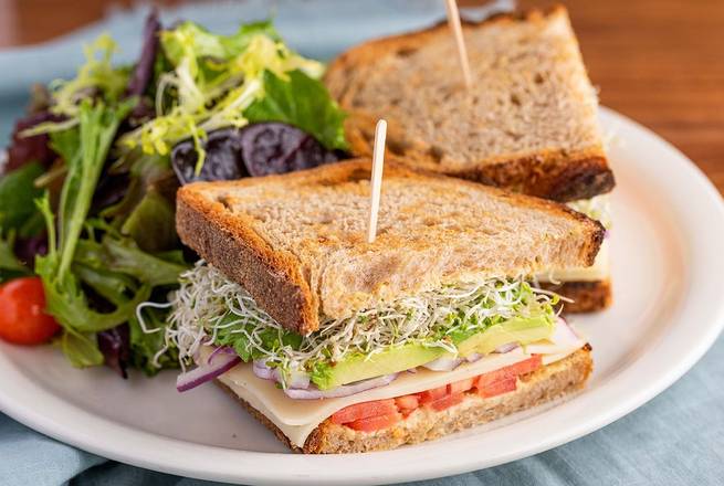 Order Sprout Sandwich - Half food online from Urth Caffe 專覃 store, Santa Monica on bringmethat.com