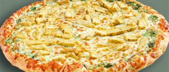 Order Small Chicken Spinach Alfredo Pizza food online from Mazzio's Italian Eatery store, Winder on bringmethat.com