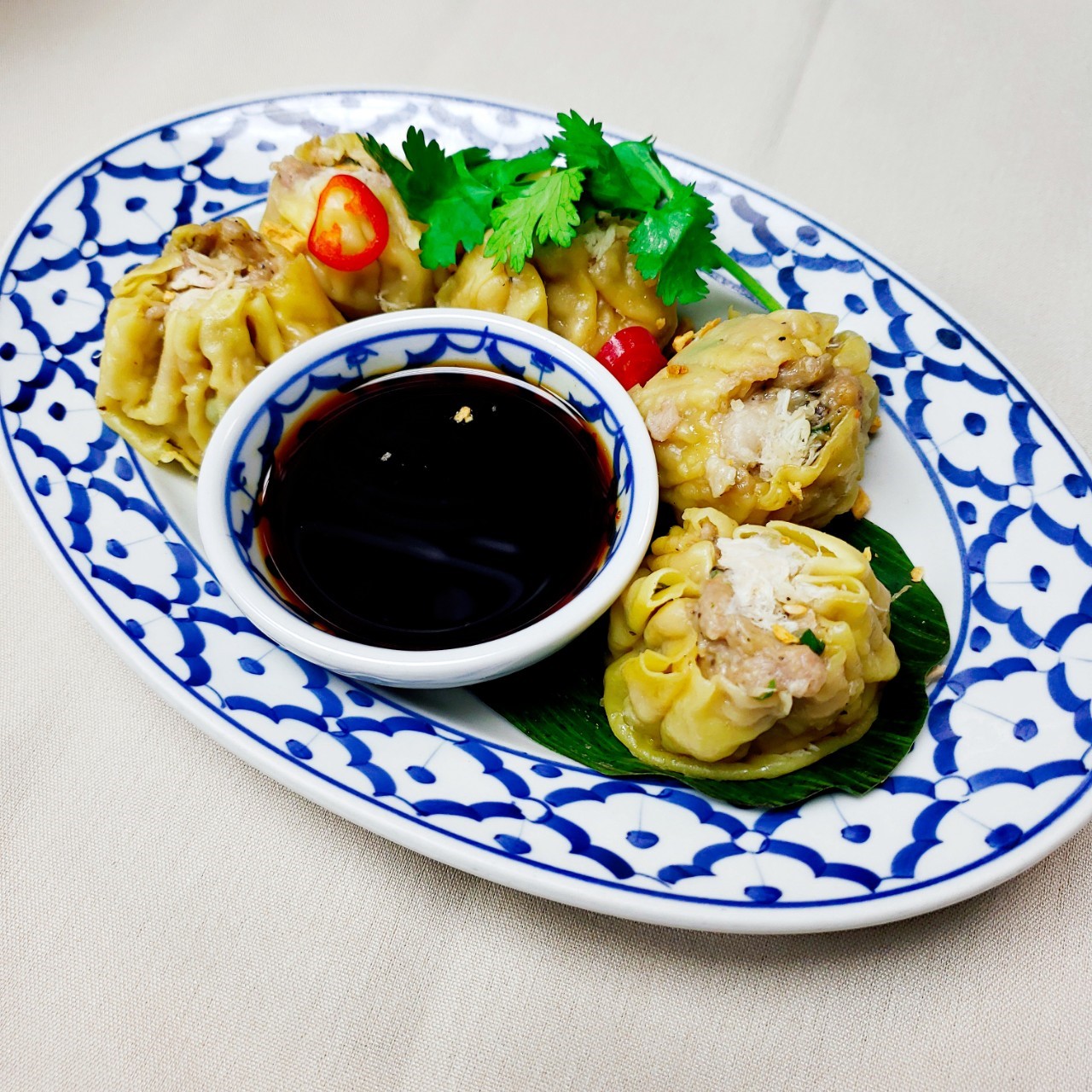 Order Kha Nom Jeeb food online from Thai Villa store, New York on bringmethat.com
