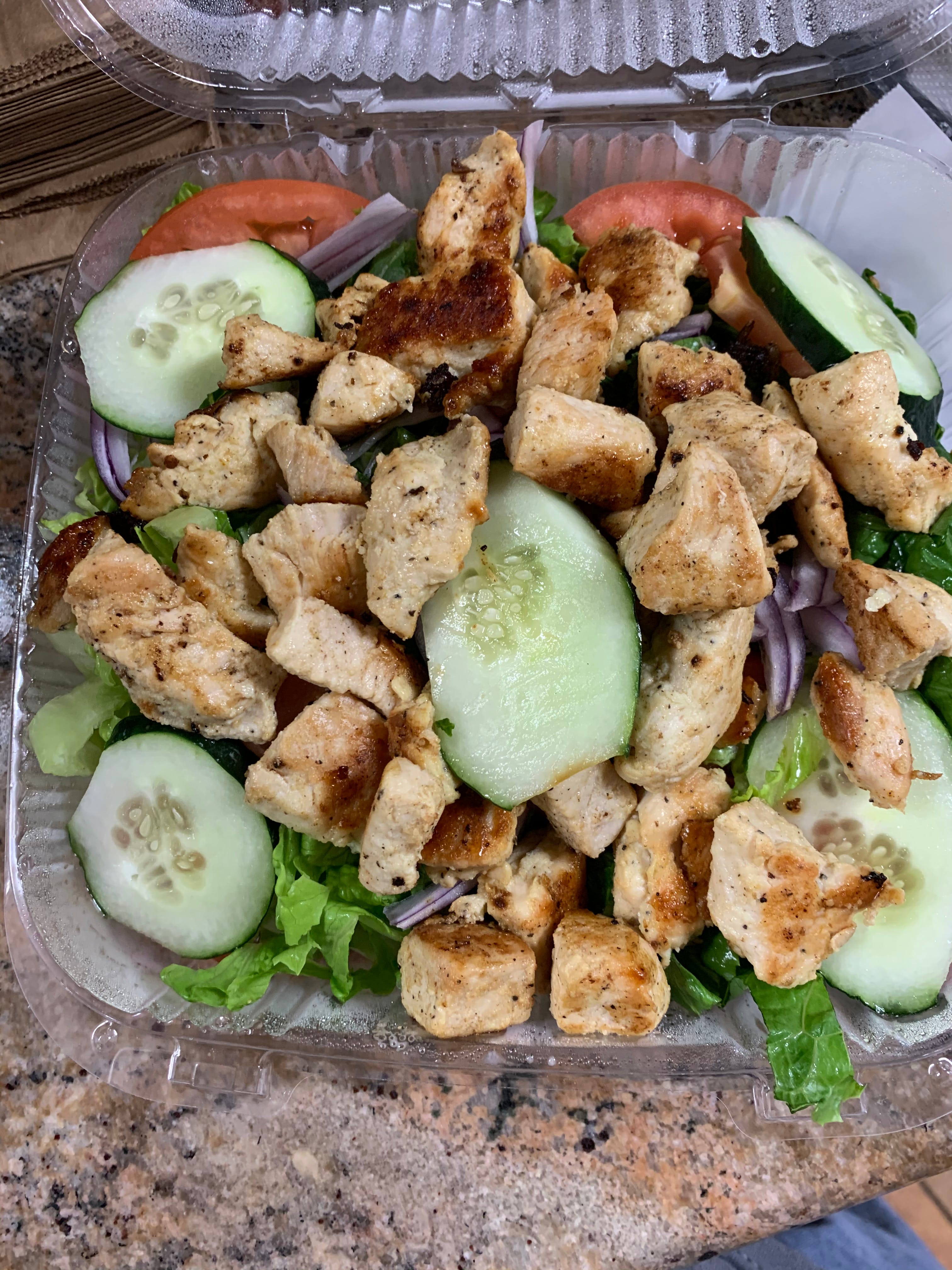 Order House Salad with Chicken - Salad food online from Giovannelie Restaurant store, New Brunswick on bringmethat.com